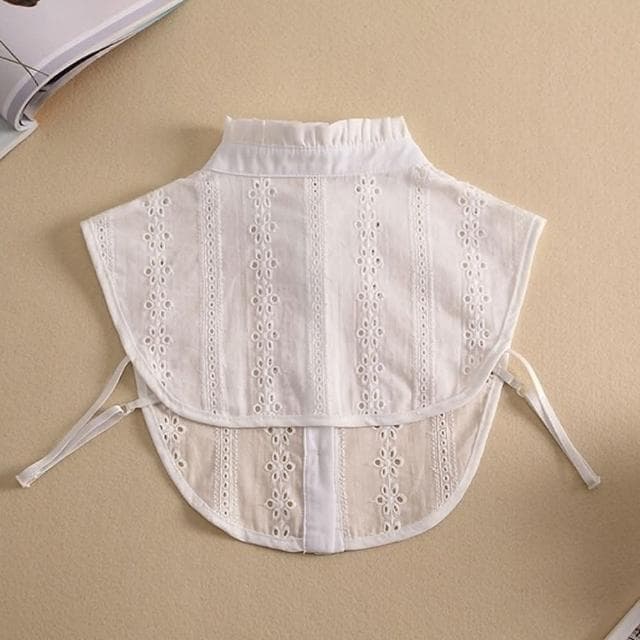 【米蘭精品】現貨+預購 假領子襯衫領片蕾絲鏤空木耳邊立領女裝配件情人節生日聖誕節交換禮物2色74ac20