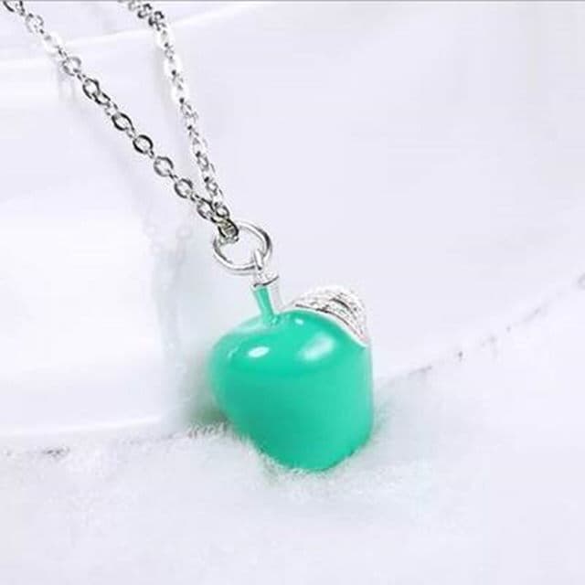 【米蘭精品】現貨+預購 項鍊流行銀飾品紅蘋果聖誕平安夜小母親節生日情人節聖誕節交換禮物2色73v38