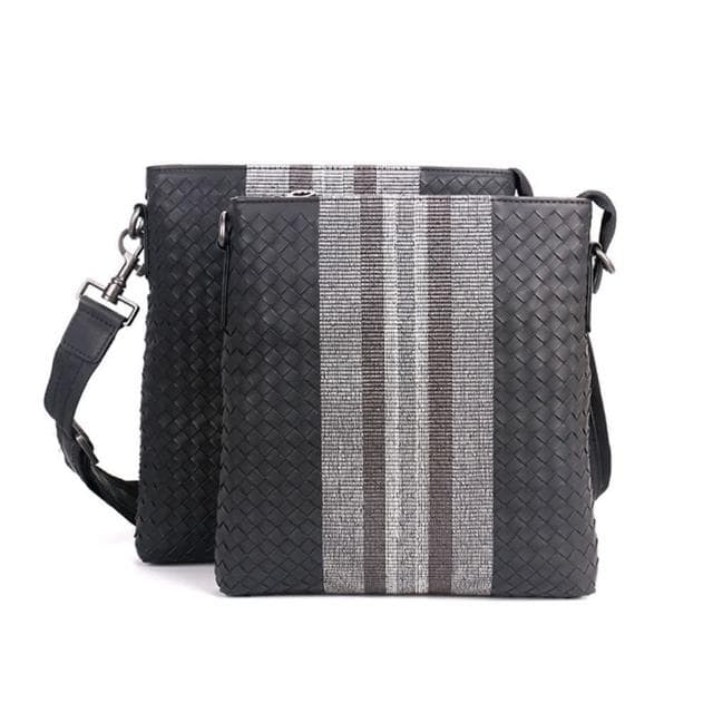 【米蘭精品】現貨+預購 側背包真皮肩背包刺繡牛皮編織斜背男包包父親節情人節生日禮物2款74aa45