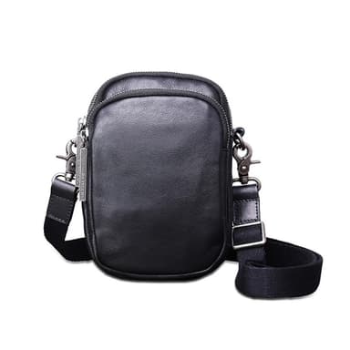 【米蘭精品】現貨+預購 側背包真皮肩背包簡約雙主袋休閒牛皮男包父親節情人節生日禮物73xp36