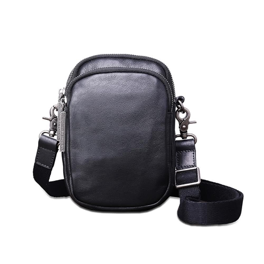 【米蘭精品】現貨+預購 側背包真皮肩背包簡約雙主袋休閒牛皮男包父親節情人節生日禮物73xp36