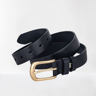 【米蘭精品】現貨+預購 真皮皮帶腰帶細款休閒銅針扣牛皮女皮帶情人節生日聖誕節交換禮物2色74eh34