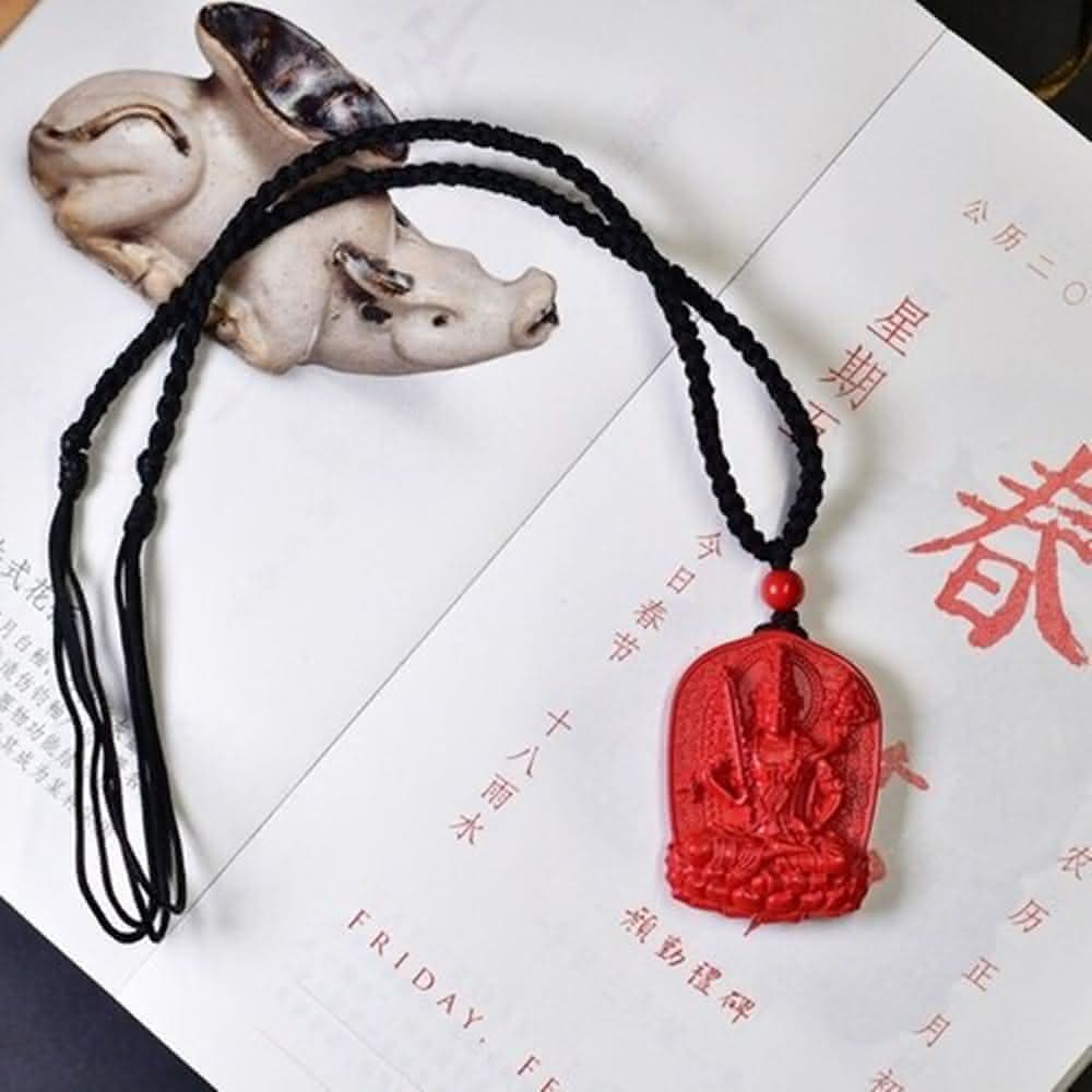 【米蘭精品】現貨+預購 硃砂項鍊掛牌吊墜觀音菩薩八大守護神男女配件母親節情人節生日聖誕節交換禮物8款74al42