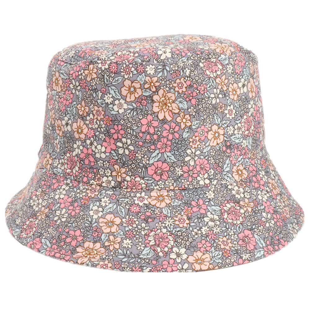 【米蘭精品】現貨+預購 漁夫帽遮陽帽花朵印花雙面戴盆帽女帽子情人節生日聖誕節交換禮物6色74cq5