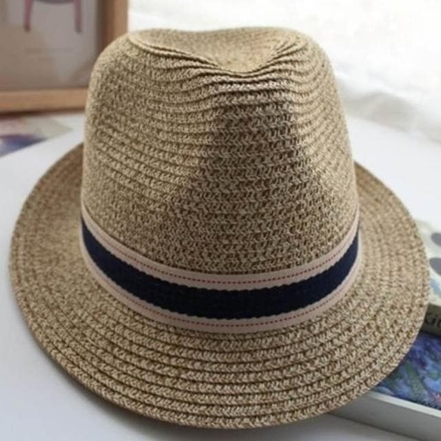 【米蘭精品】現貨+預購 爵士帽遮陽禮帽春夏英倫風編織情人節生日聖誕節交換禮物男女帽子67e45