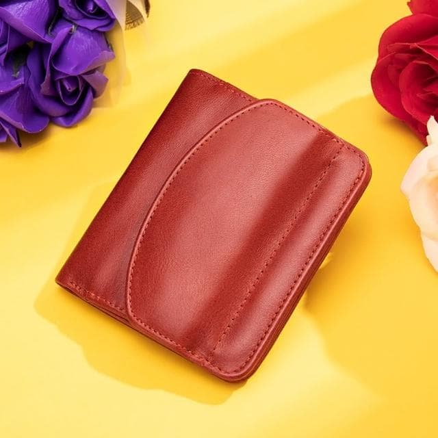 【米蘭精品】現貨+預購 短夾真皮錢包-RFID牛皮兩折純色男女包包父親節情人節生日禮物4色74cb34