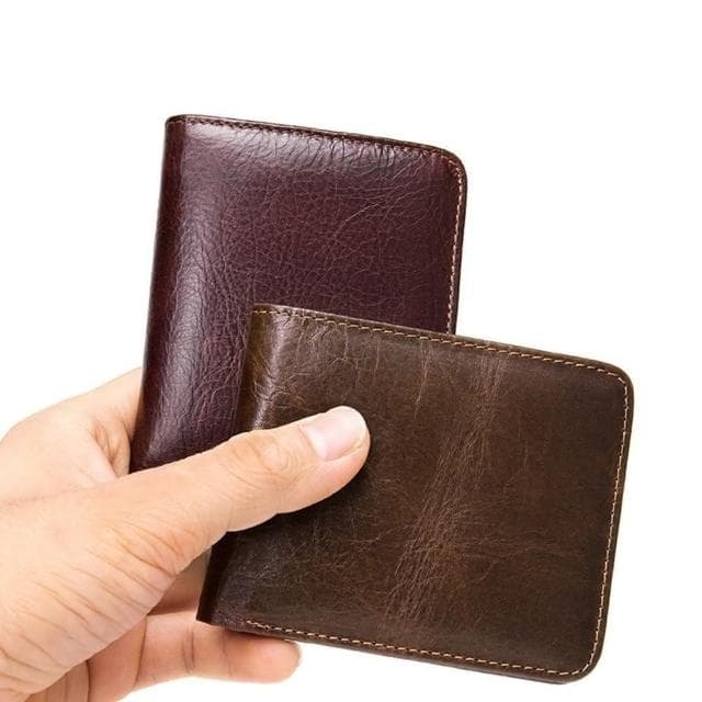 【米蘭精品】現貨+預購 短夾真皮錢包-RFID復古耐用牛皮男包包父親節情人節生日禮物2款74cb12