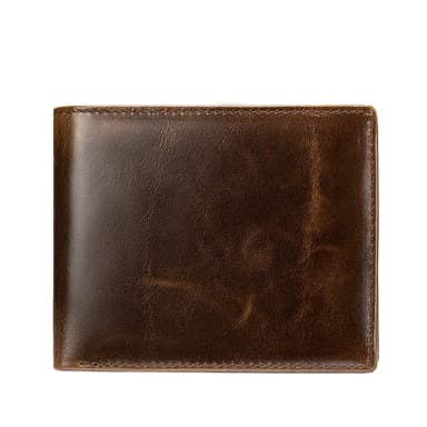 【米蘭精品】現貨+預購 短夾真皮錢包-RFID復古簡約牛皮男包包父親節情人節生日禮物2色74cb23