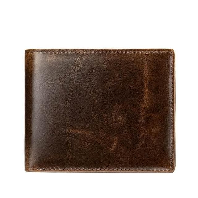 【米蘭精品】現貨+預購 短夾真皮錢包-RFID復古簡約牛皮男包包父親節情人節生日禮物2色74cb23