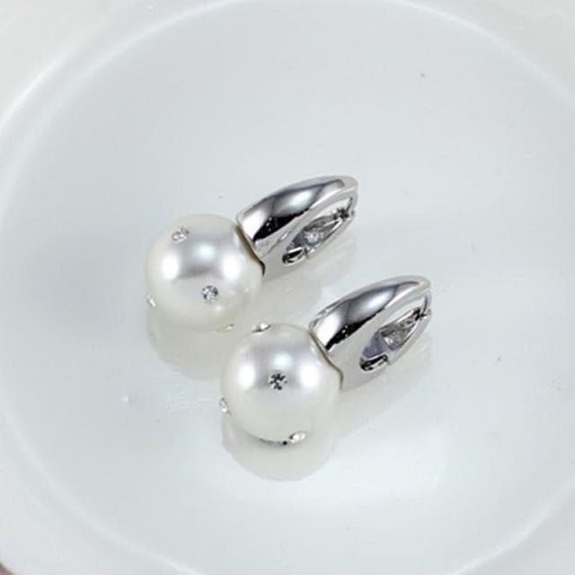 【米蘭精品】現貨+預購 鍍18K金耳環珍珠耳飾時尚簡約氣質鑲鑽情人節生日聖誕節交換禮物女飾品73kq79