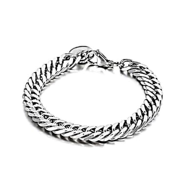 【米蘭精品】現貨+預購 鈦鋼手鍊鈦鋼手鏈個性簡約鏈條寬版男女飾品父親節情人節聖誕節交換禮物74fl30