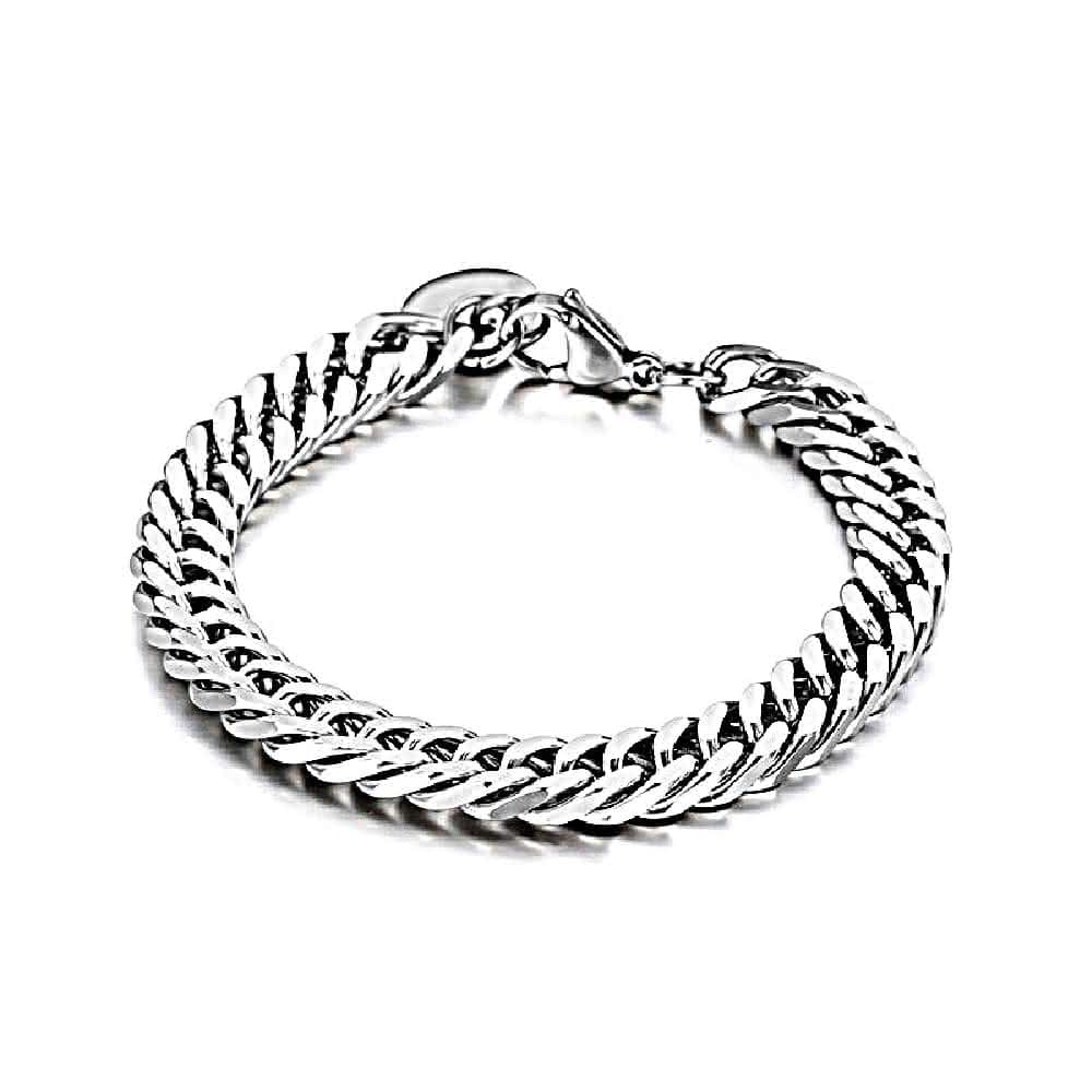 【米蘭精品】現貨+預購 鈦鋼手鍊鈦鋼手鏈個性簡約鏈條寬版男女飾品父親節情人節聖誕節交換禮物74fl30