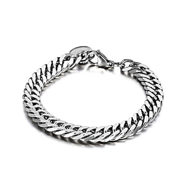 【米蘭精品】現貨+預購 鈦鋼手鍊鈦鋼手鏈個性簡約鏈條寬版男女飾品父親節情人節聖誕節交換禮物74fl30