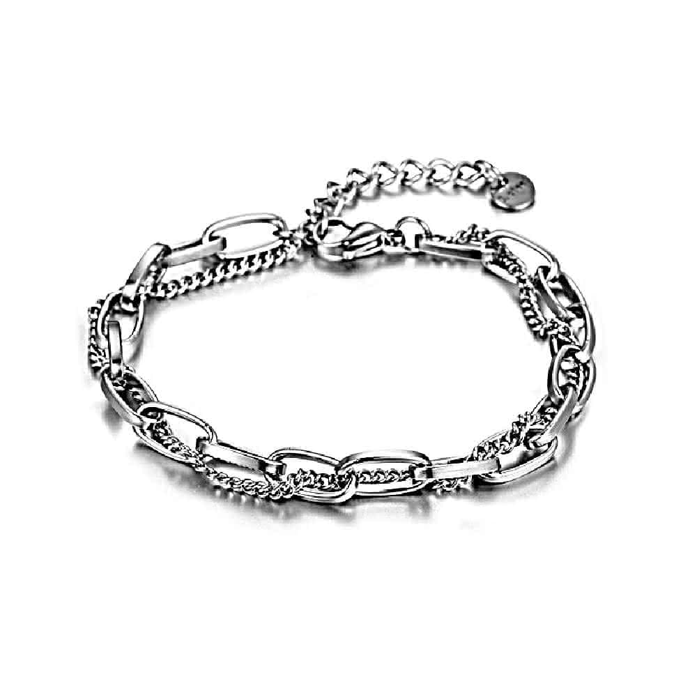 【米蘭精品】現貨+預購 鈦鋼手鍊鈦鋼手鏈個性冷淡風簡約男女飾品父親節情人節聖誕節交換禮物74fl14