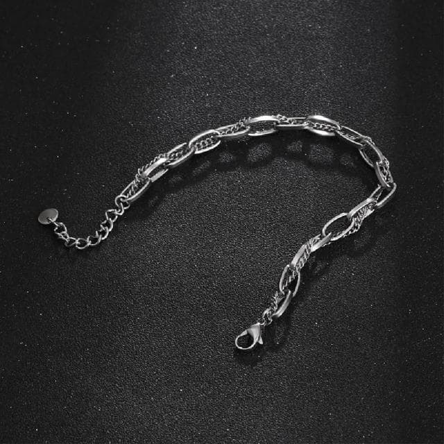 【米蘭精品】現貨+預購 鈦鋼手鍊鈦鋼手鏈個性冷淡風簡約男女飾品父親節情人節聖誕節交換禮物74fl14