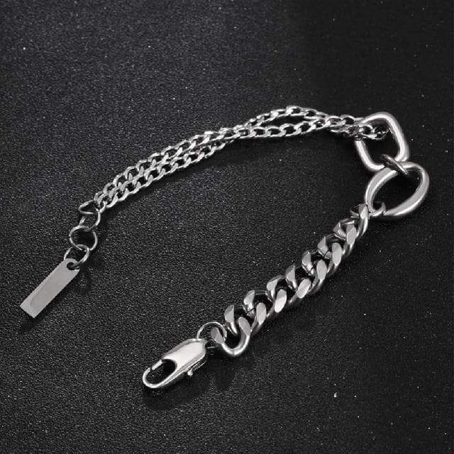 【米蘭精品】現貨+預購 鈦鋼手鍊鈦鋼手鏈個性拼接嘻哈百搭情侶飾品聖誕節交換禮物74fl15