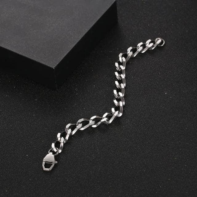 【米蘭精品】現貨+預購 鈦鋼手鍊鈦鋼手鏈異形鏈百搭INS風小眾情侶飾品聖誕節交換禮物74fl17