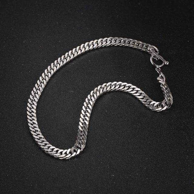 【米蘭精品】現貨+預購 鈦鋼手鍊鈦鋼手鏈寬版簡約個性OT扣男女飾品父親節情人節聖誕節交換禮物74fl8