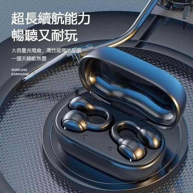 英國熱銷 耳夾式藍芽耳機 不入耳無線耳機 柏林之聲藍芽耳機 夾耳式耳機 運動藍芽耳機5.4 耳骨耳機降噪 雙耳ai智能夾式耳機