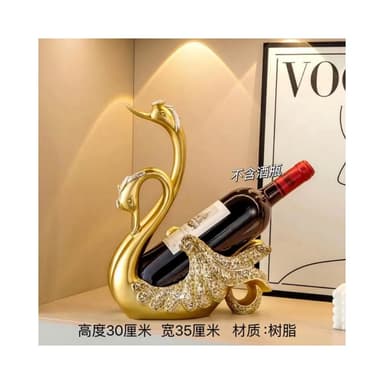 歐式酒櫃裝飾品擺件簡約現代家居客廳天鵝紅酒架喬遷新居結婚禮物
