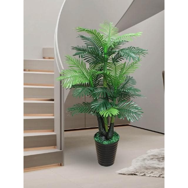 仿生散尾葵装饰假植物造景室内塑料花绿植盆栽客厅摆件落地盆景人