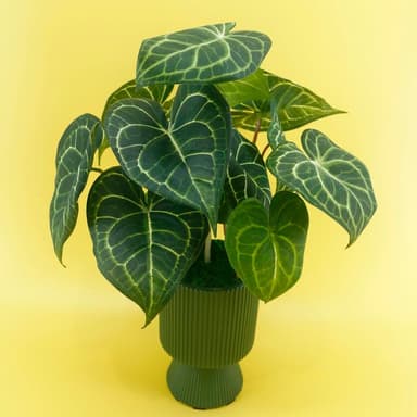 【HUGO DECO 榆果傢飾】高擬真水晶火燭葉盆栽(仿真植物/觀葉盆栽/人造植物/綠化/佈置)