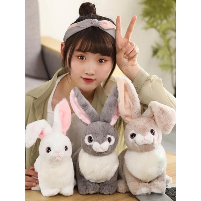 可愛仿真小白兔生日禮物布娃娃兔子迷你公仔毛絨玩具兒童玩偶女生