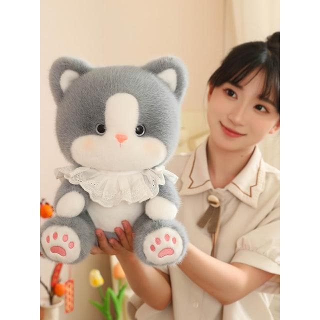 可愛仿生小貓咪毛絨玩具貓咪玩偶兒童抱睡公仔女孩布娃娃生日禮物