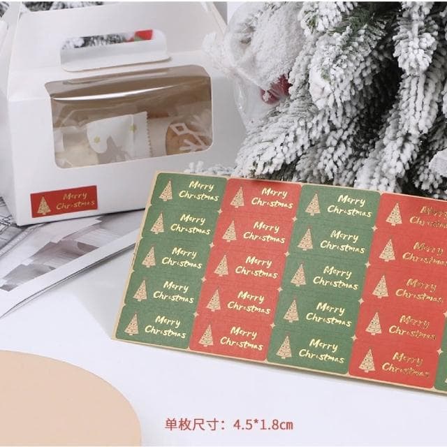 禎巧妙 聖誕節造型貼紙 封口貼包裝盒裝飾貼聖誕襪包裝貼紙 聖誕節包裝 耶誕禮物貼聖誕樹貼紙禮品貼 聖誕節貼紙 聖誕節封口