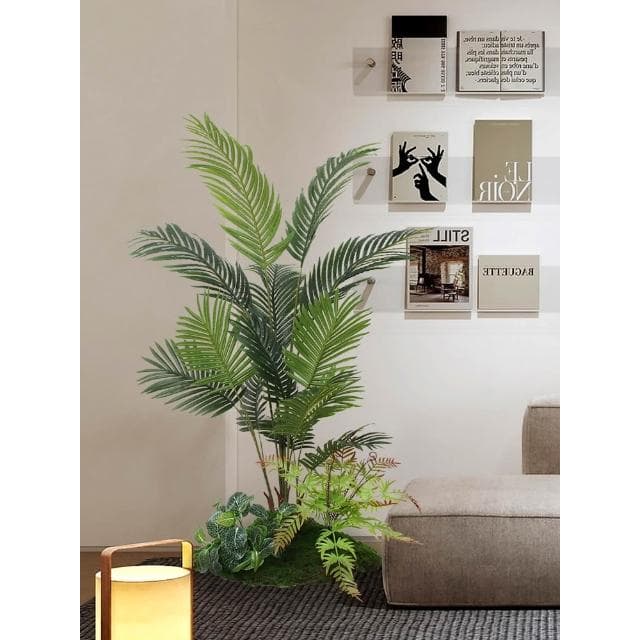 仿真綠植大型散尾葵造景裝飾客廳落地假花盆栽室內盆景擺件假植物