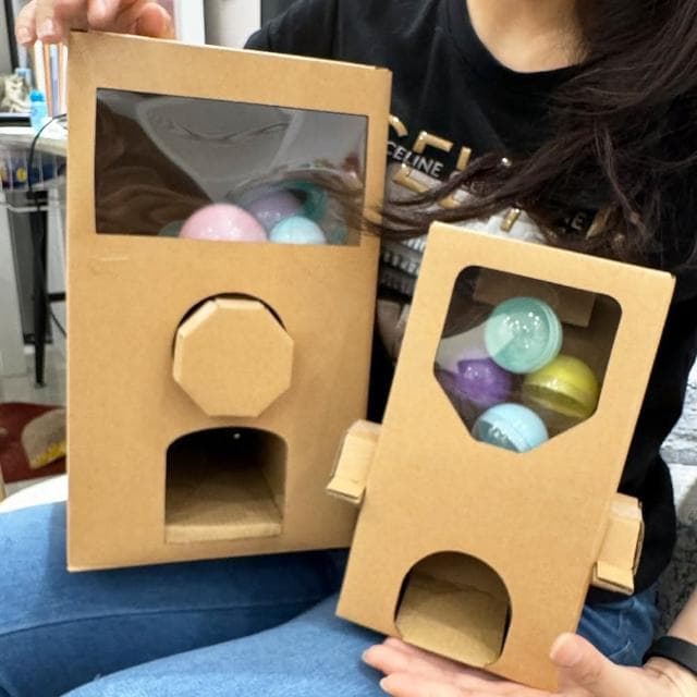 DIY 扭蛋 扭蛋機 轉蛋機 扭蛋機台 紙製扭蛋機 轉蛋 情侶扭蛋機 手作紙箱 七夕扭蛋 交換禮物