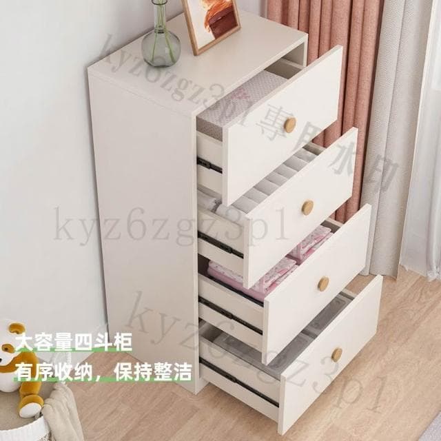 兒童衣櫃傢用開放式落地收納櫃子鬥櫃兒童房嬰兒儲物衣櫥