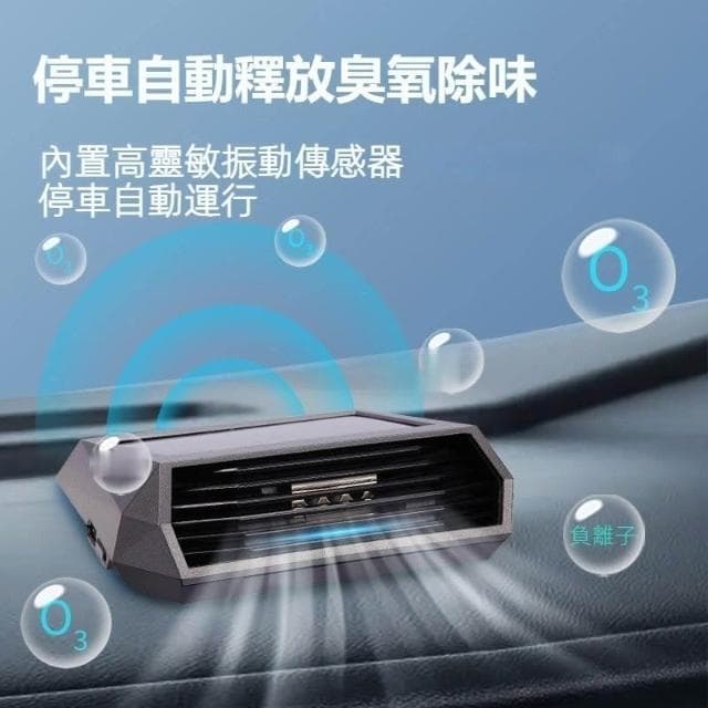 🍁娘小娘精選好貨✨太陽能車載空氣淨化器 除臭專用淨化器 高級擺件不插電 自動消毒車上必備用品 除臭除异味車載負離子淨化器