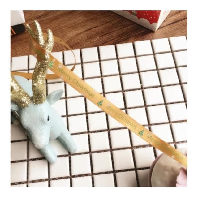 創意 聖誕節 聖誕禮物 DIY 交換禮物 聖誕包裝 緞帶 聖誕裝飾 聖誕樹 絲帶 雪花 聖誕圖片 _兩款
