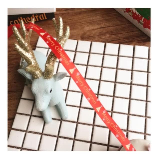 創意 聖誕節 聖誕禮物 DIY 交換禮物 聖誕包裝 緞帶 聖誕裝飾 聖誕樹 絲帶 雪花 聖誕圖片 _兩款