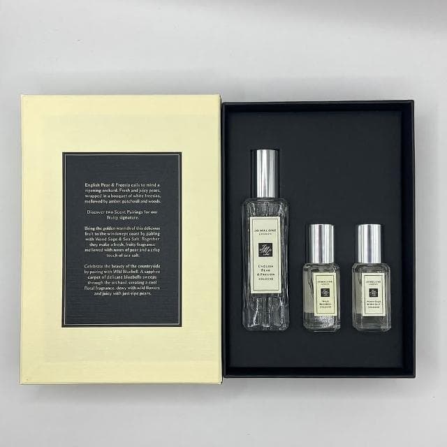 專櫃 經典鞣香香氛禮盒(英國梨與小蒼蘭30ml+藍風鈴9ml+鼠尾草與海鹽9ml)(國際航空版) 送禮推薦 母親節禮物