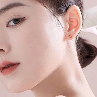 【LEESA】925純銀\圓球\耳釘\小耳環\防過敏耳環\純銀耳環\925銀針\耳飾\簡約\時尚\飾品\耳環\女生耳環\設計感