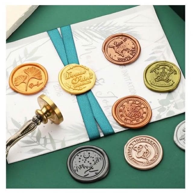生活市集 燙金火漆封蠟禮盒 火漆印章 火漆蠟 火漆 喜帖 文藝 手作喜帖封蠟結婚禮盒交換禮物聖誕禮物