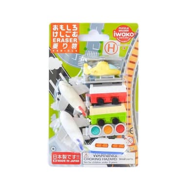 【iwako】交通工具 組合 造型 橡皮擦 ER-BRI021 家家酒 仿真 組裝 橡皮擦 紙卡 組合 送禮療癒小物 造型橡皮擦