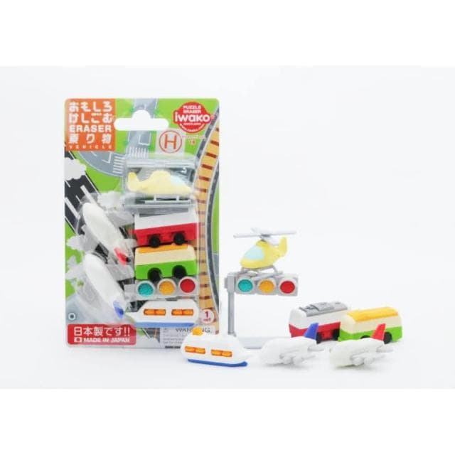 【iwako】交通工具 組合 造型 橡皮擦 ER-BRI021 家家酒 仿真 組裝 橡皮擦 紙卡 組合 送禮療癒小物 造型橡皮擦