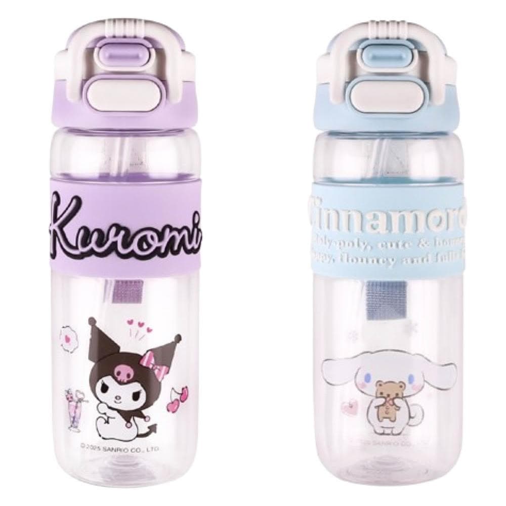 【SANRIO 三麗鷗】一蓋雙飲杯 600ml ( 正版授權 運動水壺 兒童水壺 大容量水瓶 隨身水壺 隨身杯 母嬰Tritan材質 大耳狗 庫洛米 水杯 茶杯 保溫 保溫杯 送禮 生日禮物 交換禮物 聖誕禮物)60#L