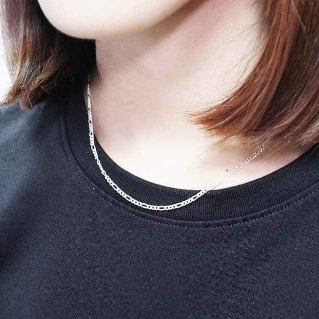 【ART64】純銀 閃耀費加洛項鍊 2.2mm 中鍊 16吋至32吋 長鍊 925純銀項鍊 銀鍊 鍊子 女生項鍊 男生項鍊