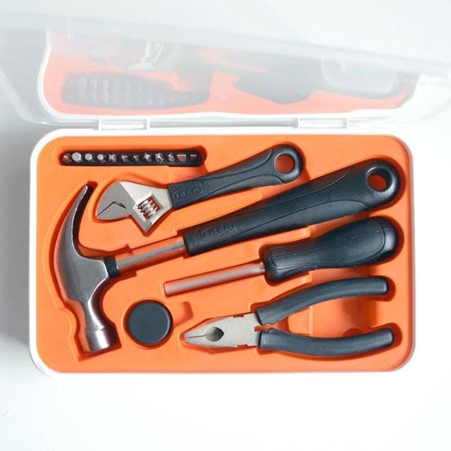 宜家工具箱國內代購費克沙工具組合17件套裝家用多功能錘子螺絲刀