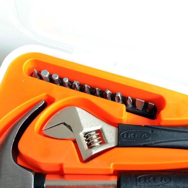 宜家工具箱國內代購費克沙工具組合17件套裝家用多功能錘子螺絲刀