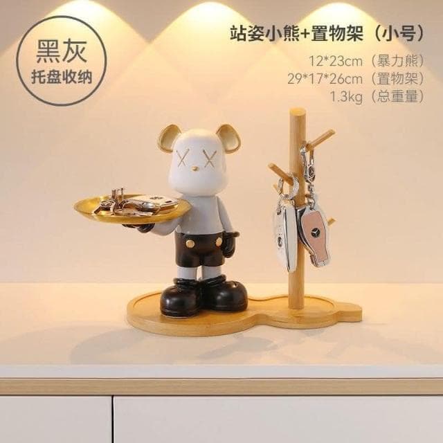 💥滿額免運🚚 鑰匙收納 玄關收納 交換禮物 聖誕節 桌上收納 創意輕奢果盤擺件鑰匙收納客廳桌面裝飾品玄關喬遷生
