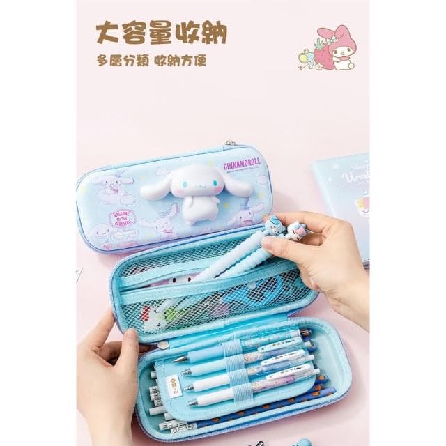 【SANRIO 三麗鷗】三麗鷗 減壓鉛筆盒 筆袋 Hello Kitty 庫洛米 大耳狗 減壓 筆盒 3D立體 卡通 文具盒 大容量 鉛筆盒 單層 交換禮物 聖誕禮物
