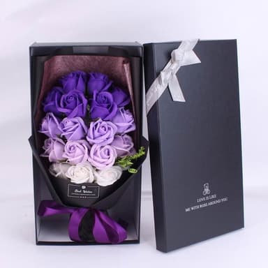 台灣現貨 香皂花 假花 仿真花 情人節花束 18朵花束 玫瑰花 情人節禮物 畢業禮物 教師節禮物 母親節禮物 情人節