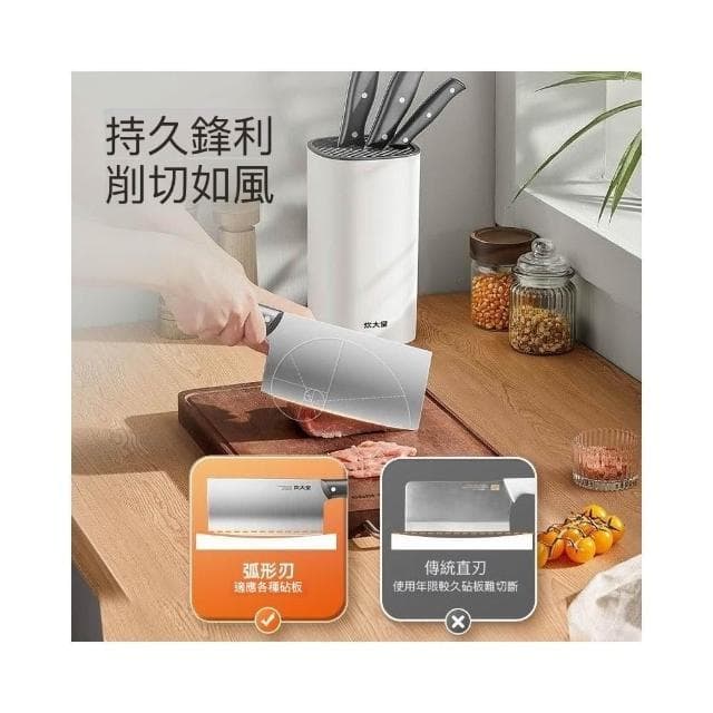 炊大皇五件套家用廚房不銹鋼切肉切菜刀具套裝實用耐用送禮佳品
