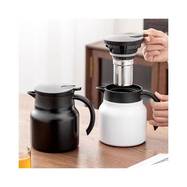 316不銹鋼泡茶壺1000ml 保溫茶壺 悶燒壺 燜燒壺 保溫壺 悶茶壺 熱水壺 交換禮物 聖誕節 萬聖節 禮品