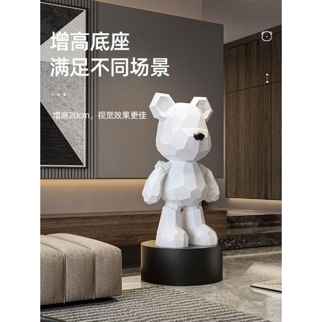 客廳大型暴力熊存錢罐落地擺件家居電視櫃旁公仔裝飾品喬遷禮物